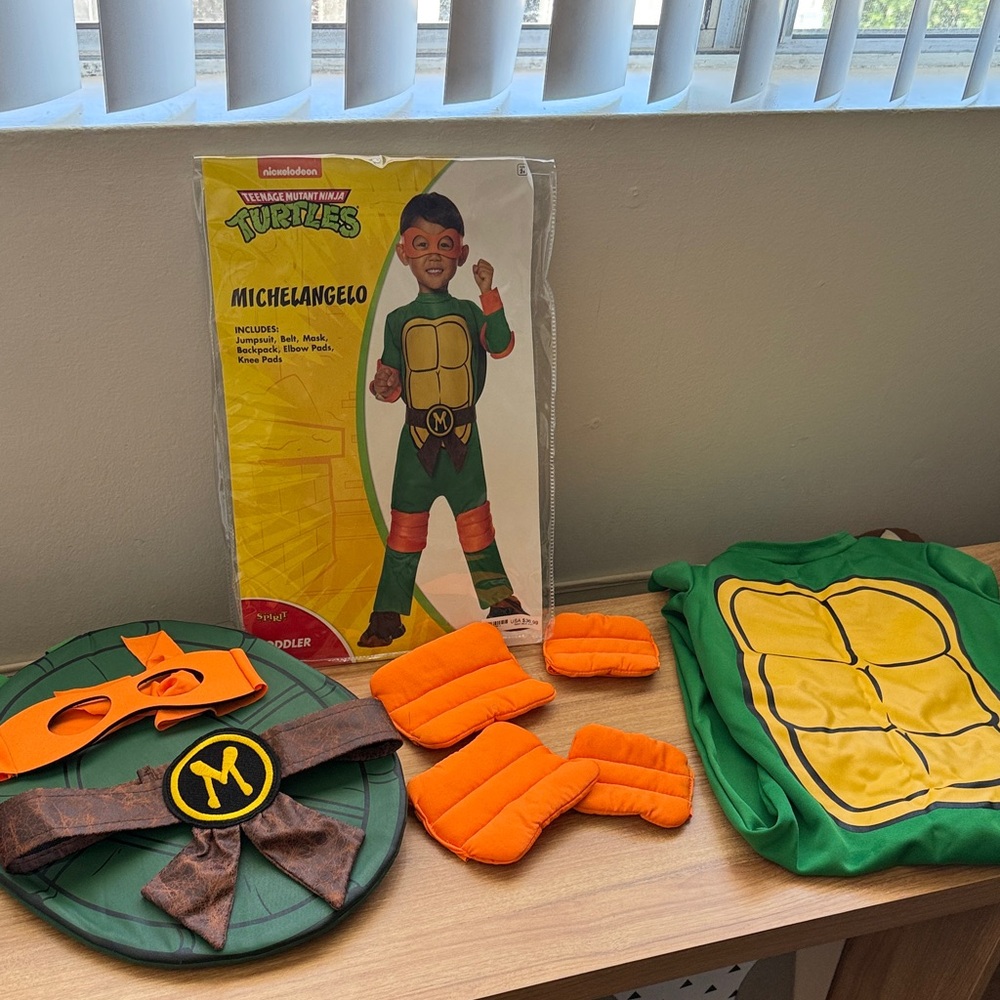 Nickelodeon Michelangelo Costume - Green and Orange